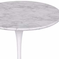 Inspiration Beistelltisch Tulip Side Carrara Marmor Ø50 cm | Mobelarium