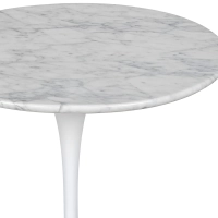 Inspiration Sivupöytä Tulip Sivupöytä Carrara Marble Ø50 cm | Mobelarium