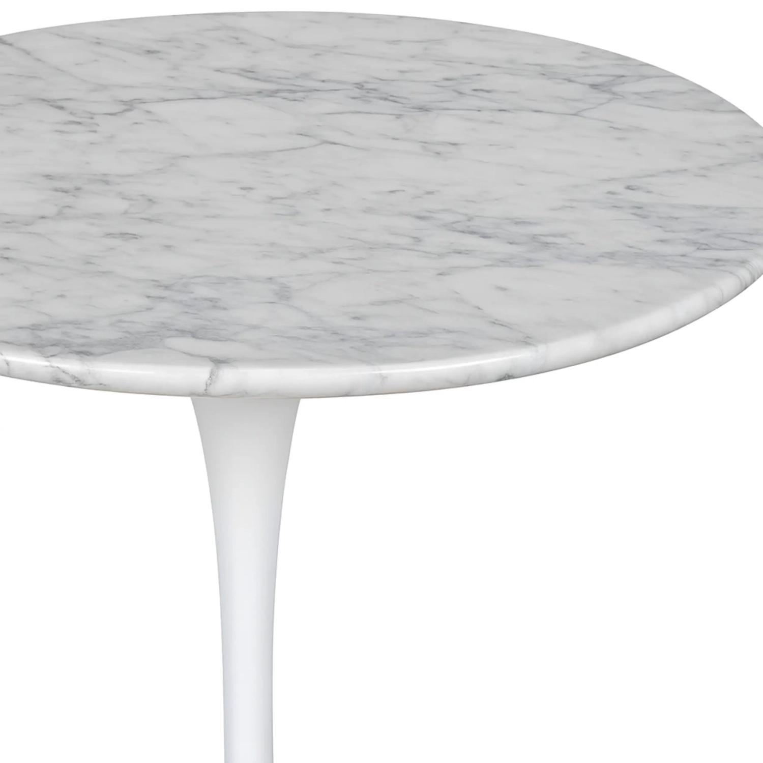 Inspiration Side Table Tulip Side Carrara Marble Ø50 cm | Mobelarium