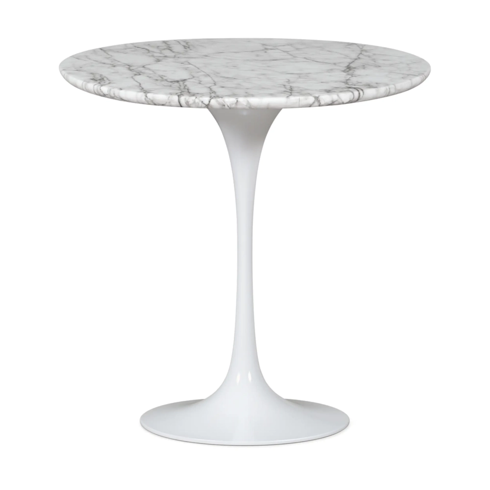 Inspiration Beistelltisch Tulip Side Carrara Marmor Ø50 cm | Mobelarium