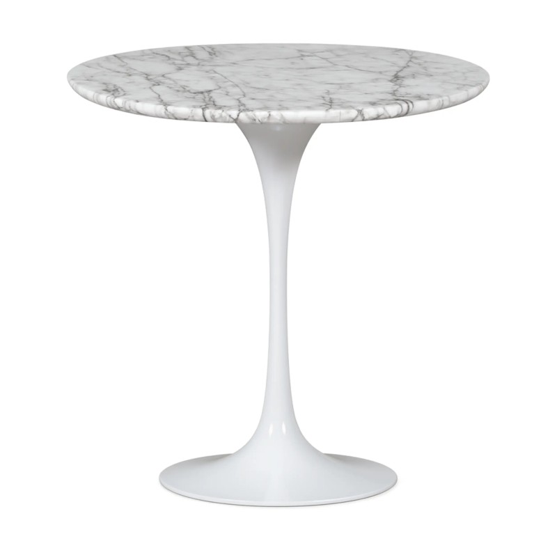 Inspiration Table d'appoint Tulip Table d'appoint en marbre de Carrare Ø50 cm Meubles Concept