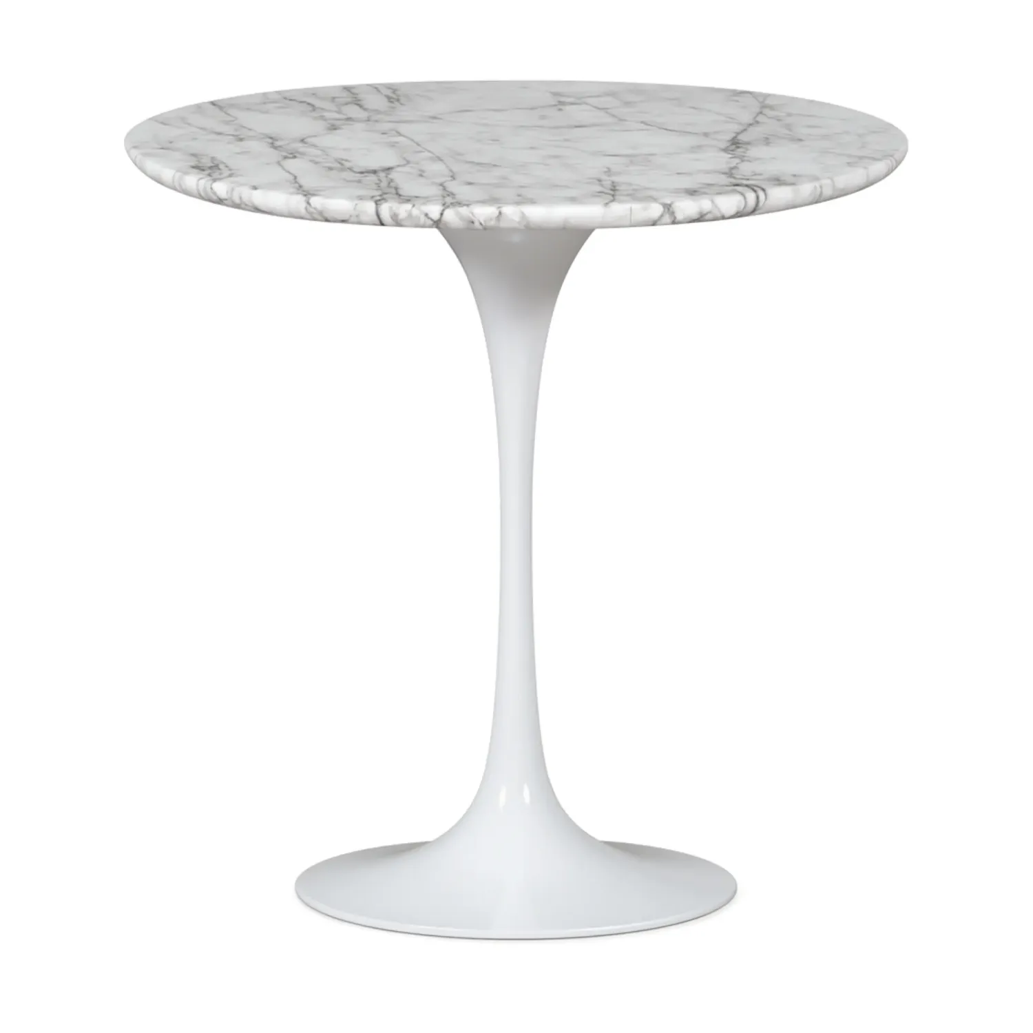 Inspiratie Bijzettafel Tulip Carrara Marmer Ø50 cm | Mobelarium