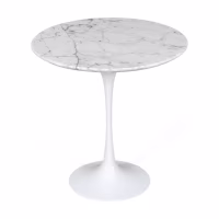 Inspiration Beistelltisch Tulip Side Carrara Marmor Ø50 cm | Mobelarium