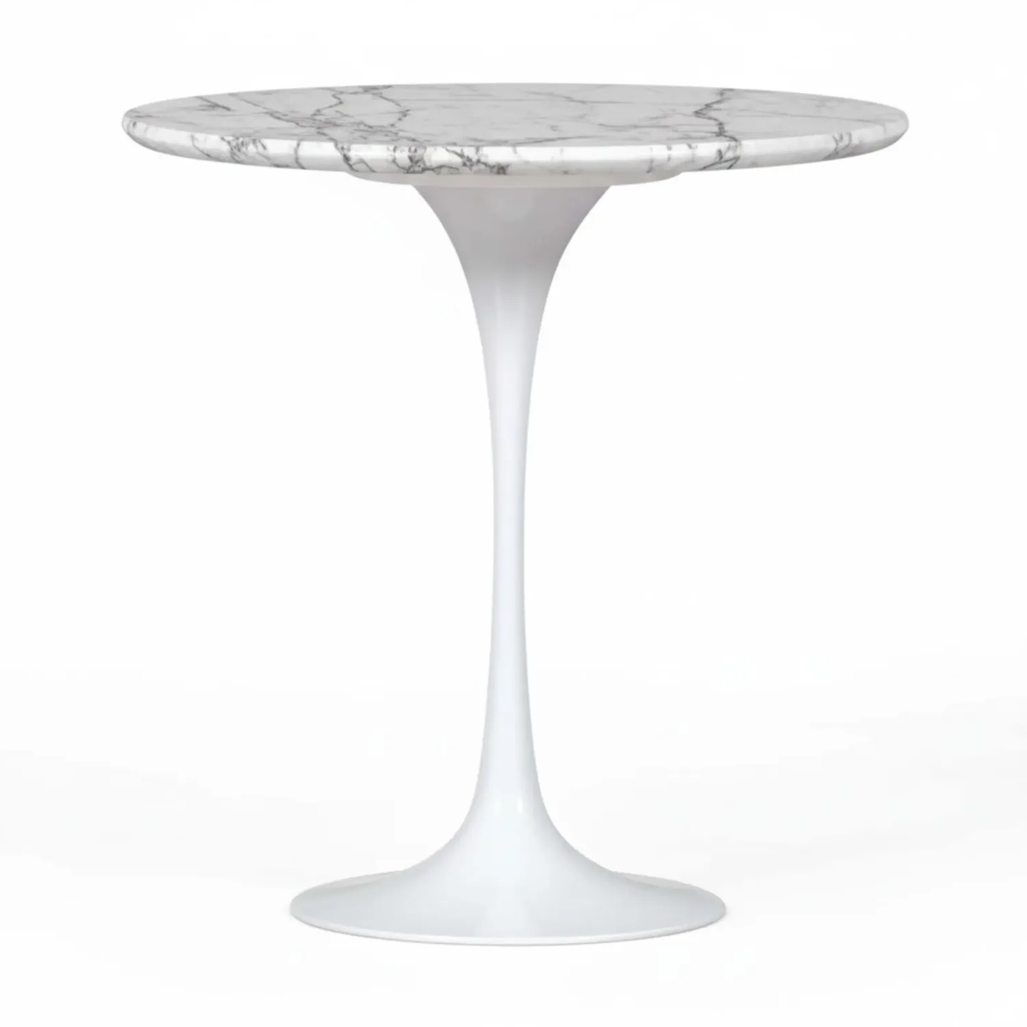 Inspiratie Bijzettafel Tulip Carrara Marmer Ø50 cm | Mobelarium