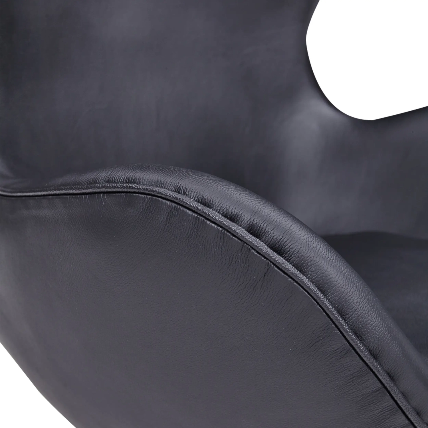 Ispirazione di Egg Chair di Pelle - Poltrona da Disegno Premium - Mobilie Design