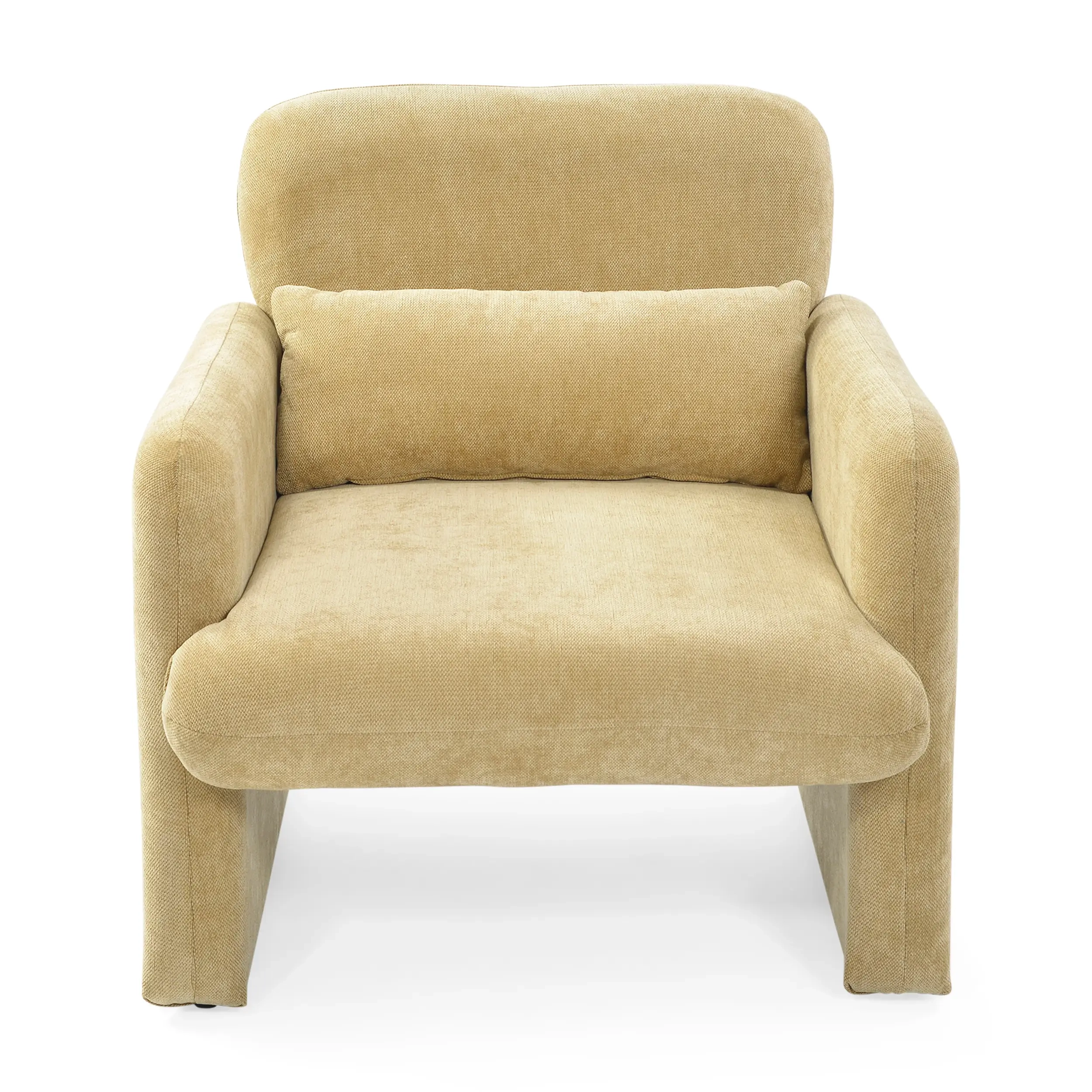 Minimalistyczny fotel tapicerowany Bristol tapicerowany pianką o wysokiej gęstości