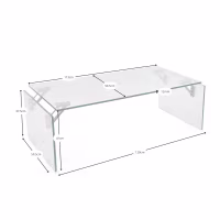 Couchtisch aus gehärtetem Glas | Dresden