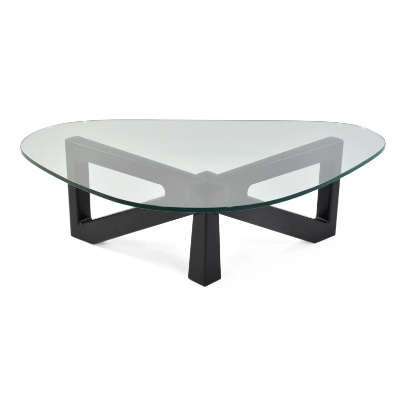 Designer Couchtisch aus gehärtetem Glas - Nodda