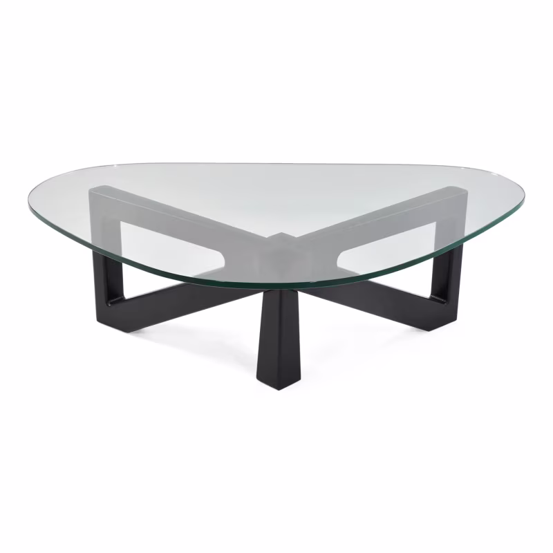 Design salontafel van gehard glas - Nodda