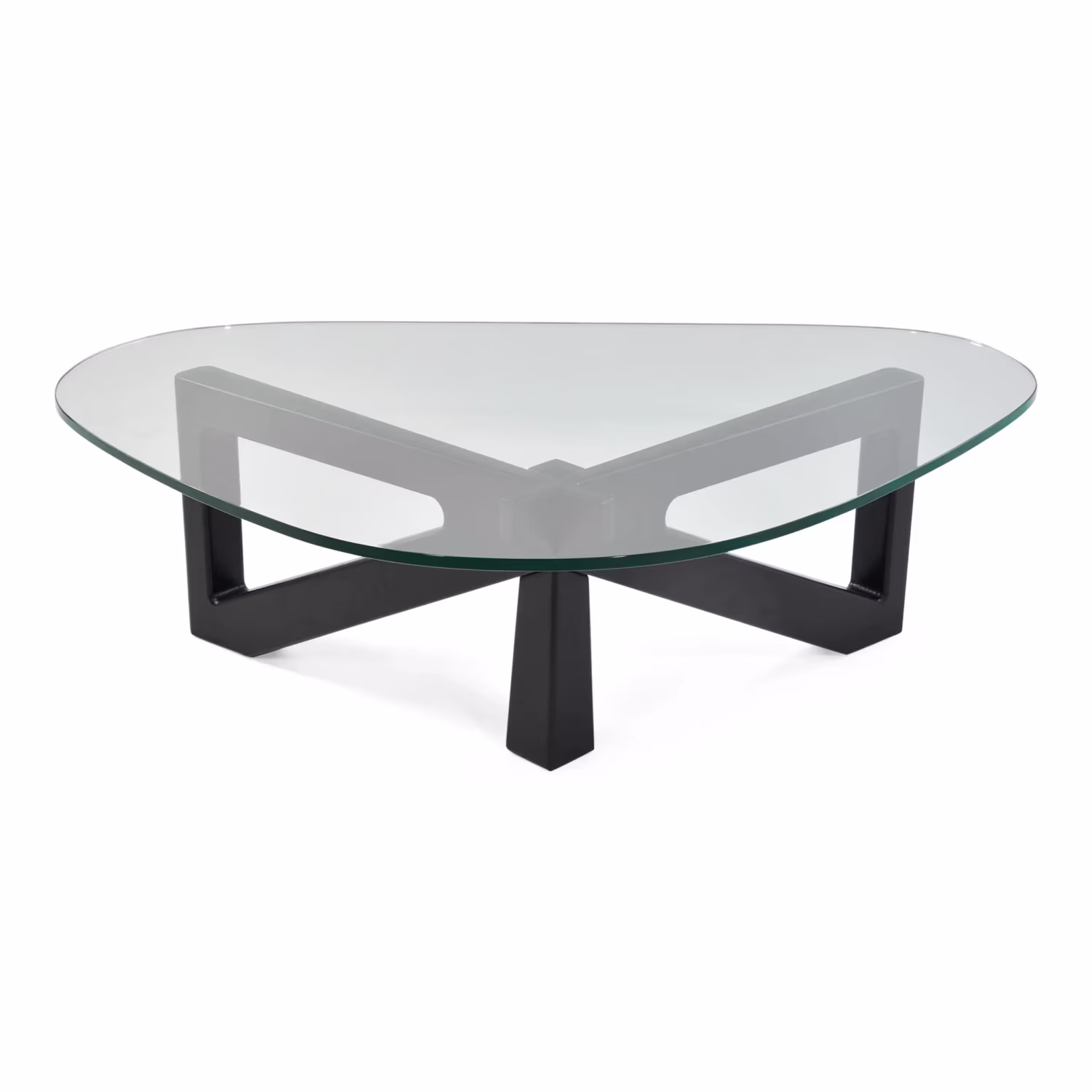 Designer Couchtisch aus gehärtetem Glas - Nodda