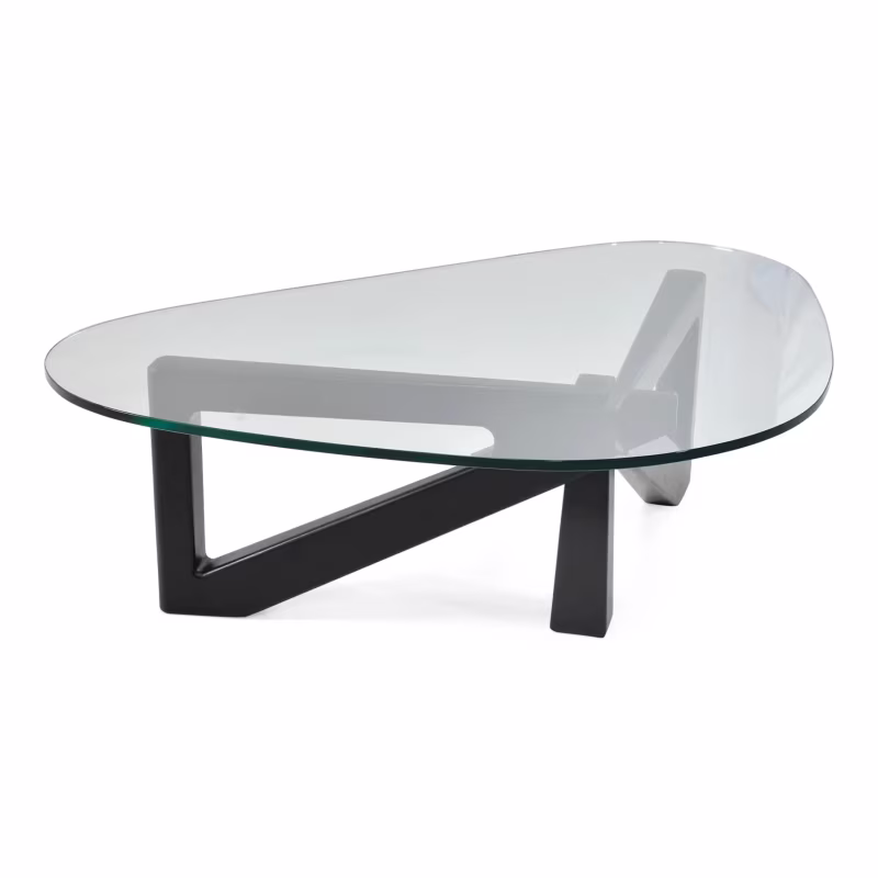 Design salontafel van gehard glas - Nodda