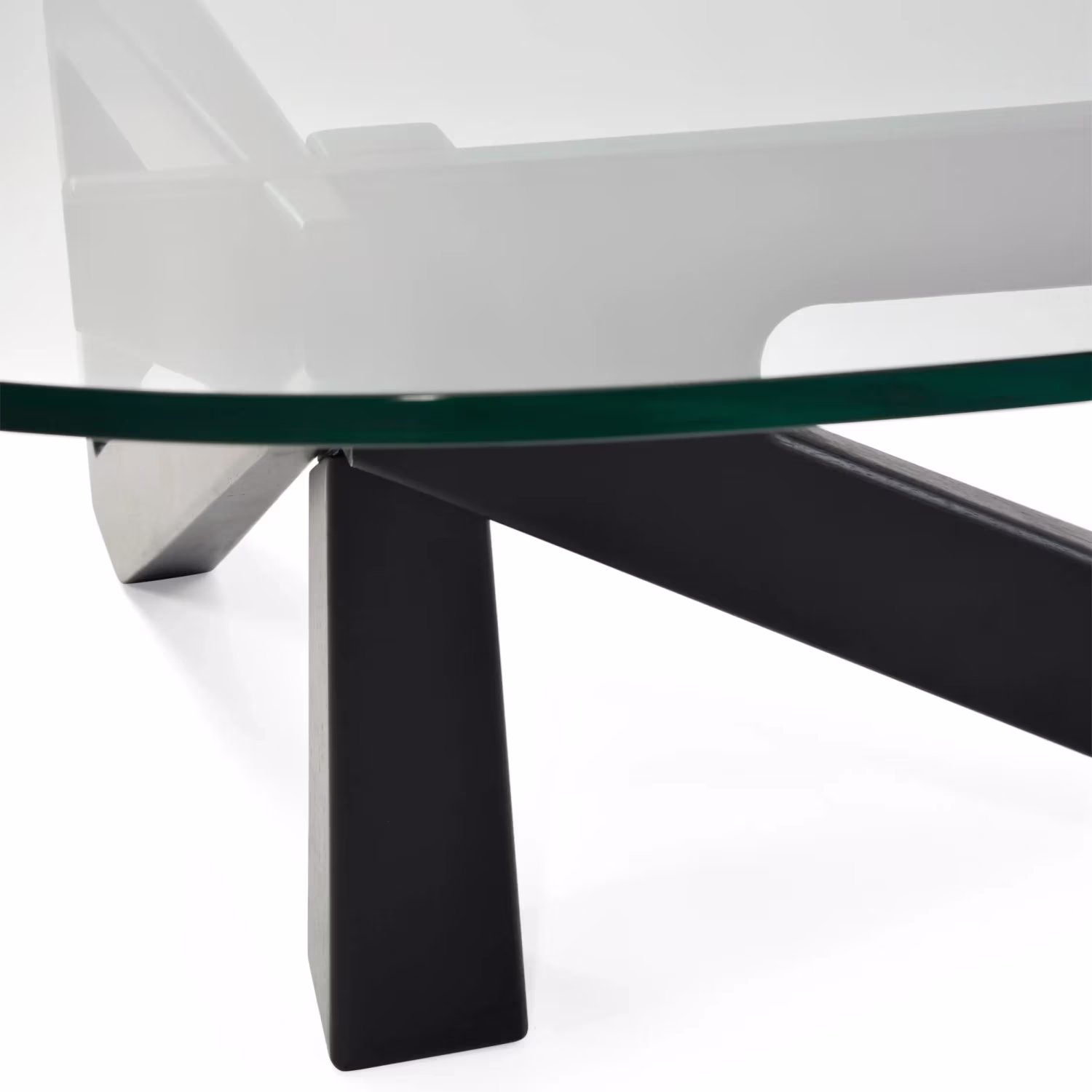 Designer Couchtisch aus gehärtetem Glas - Nodda