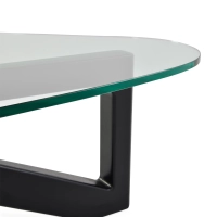 Mesa de centro de design em vidro temperado - Nodda