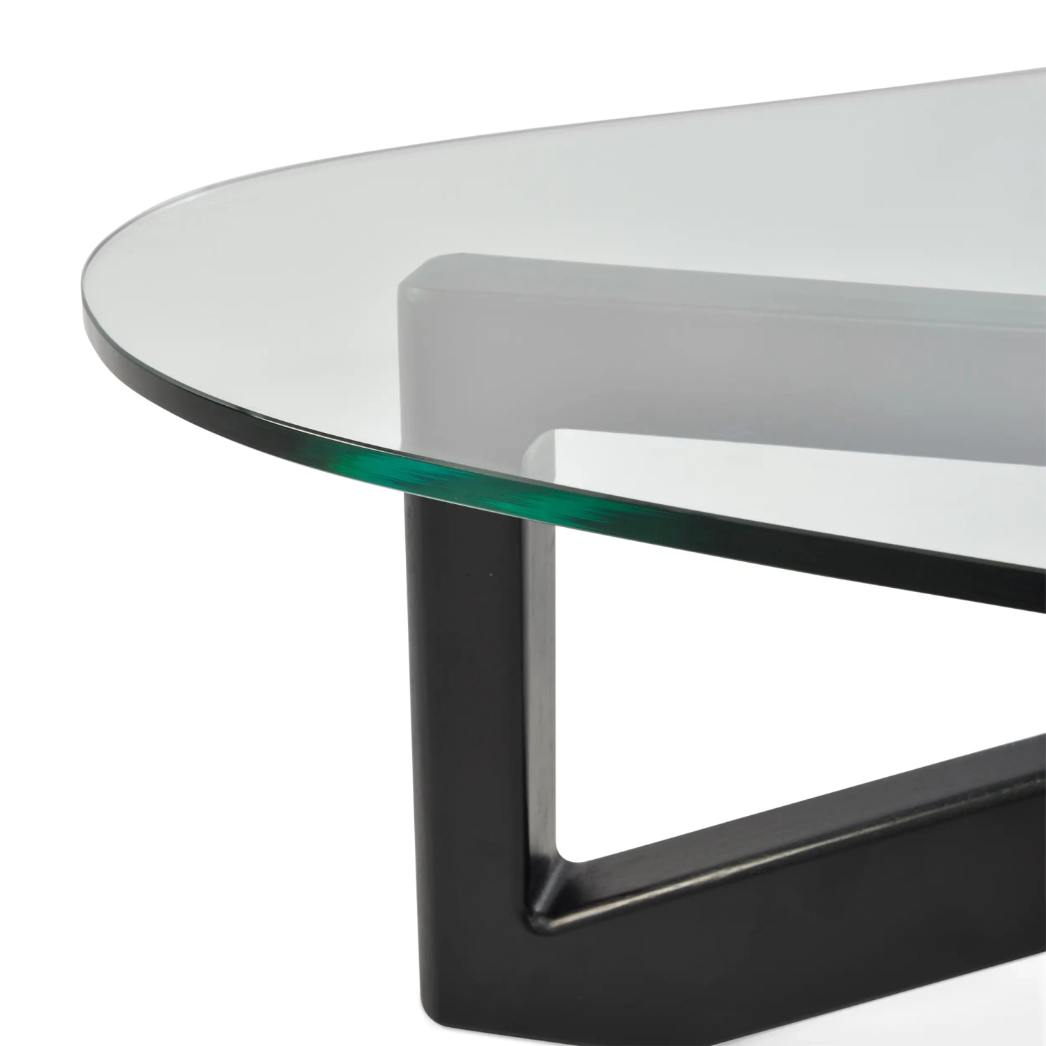 Designerski stolik kawowy z hartowanego szkła - Nodda