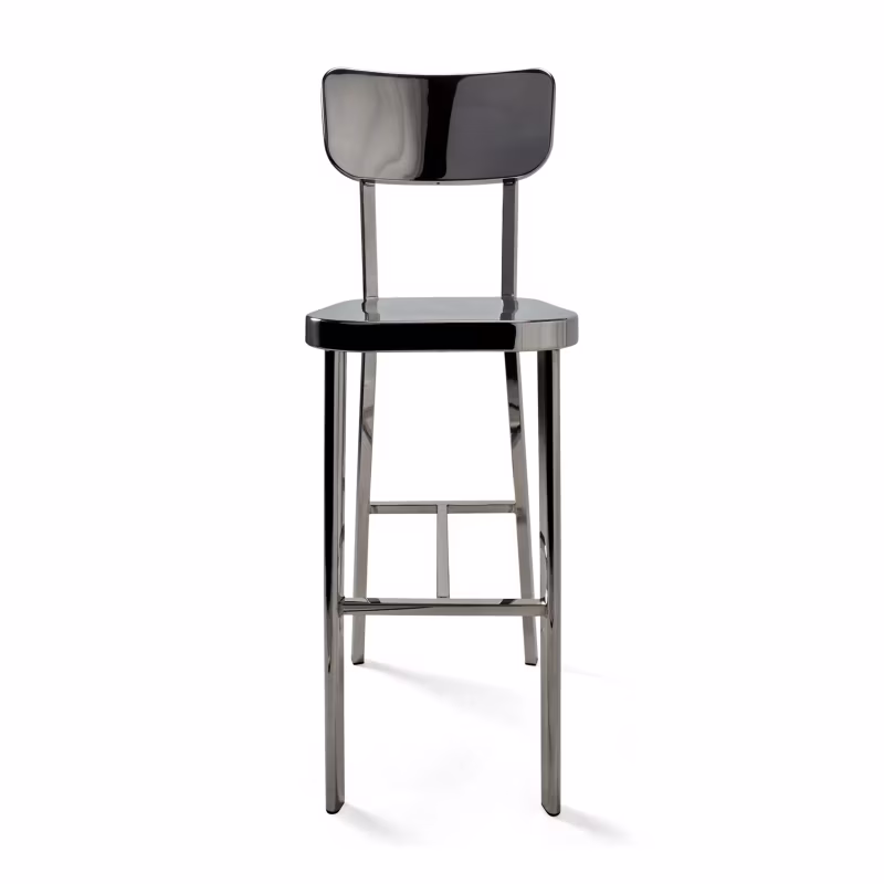 Hocker edelstahl verchromt hoch - Delawere