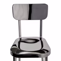 Hocker edelstahl verchromt hoch - Delawere