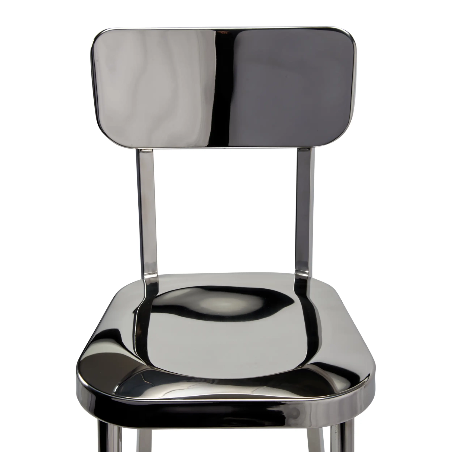 Tabouret acier inoxydable chromé haut - Delawere
