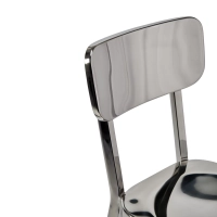 Tabouret acier inoxydable chromé haut - Delawere