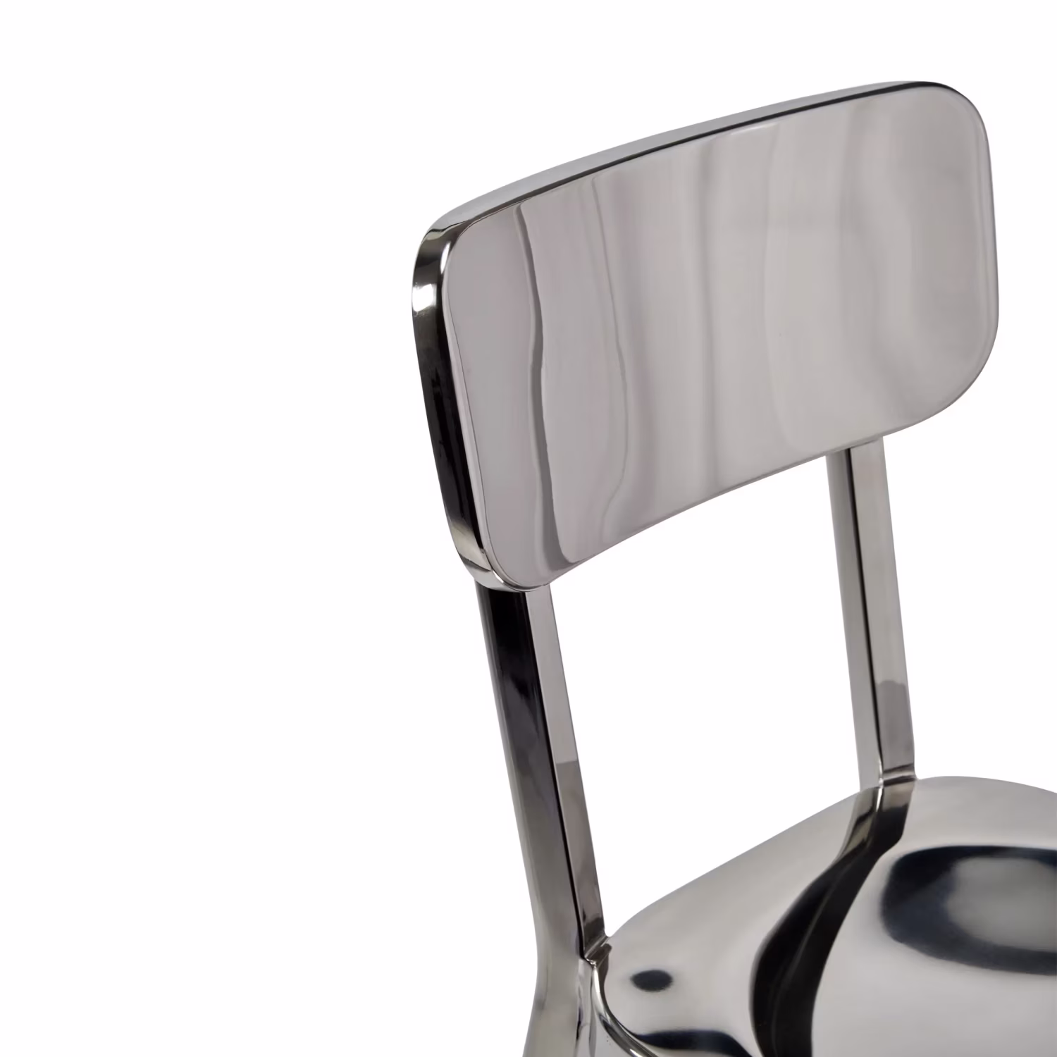 Hocker edelstahl verchromt hoch - Delawere