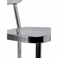 Hocker edelstahl verchromt hoch - Delawere