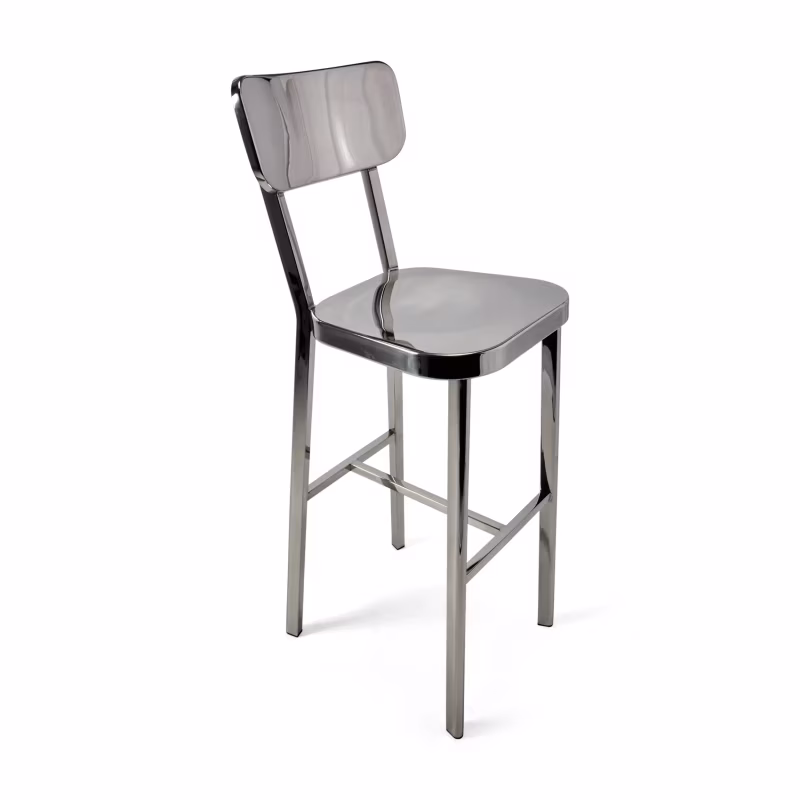 Hocker edelstahl verchromt hoch - Delawere