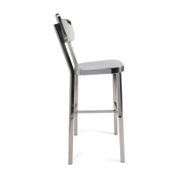 Tabouret acier inoxydable chromé haut - Delawere
