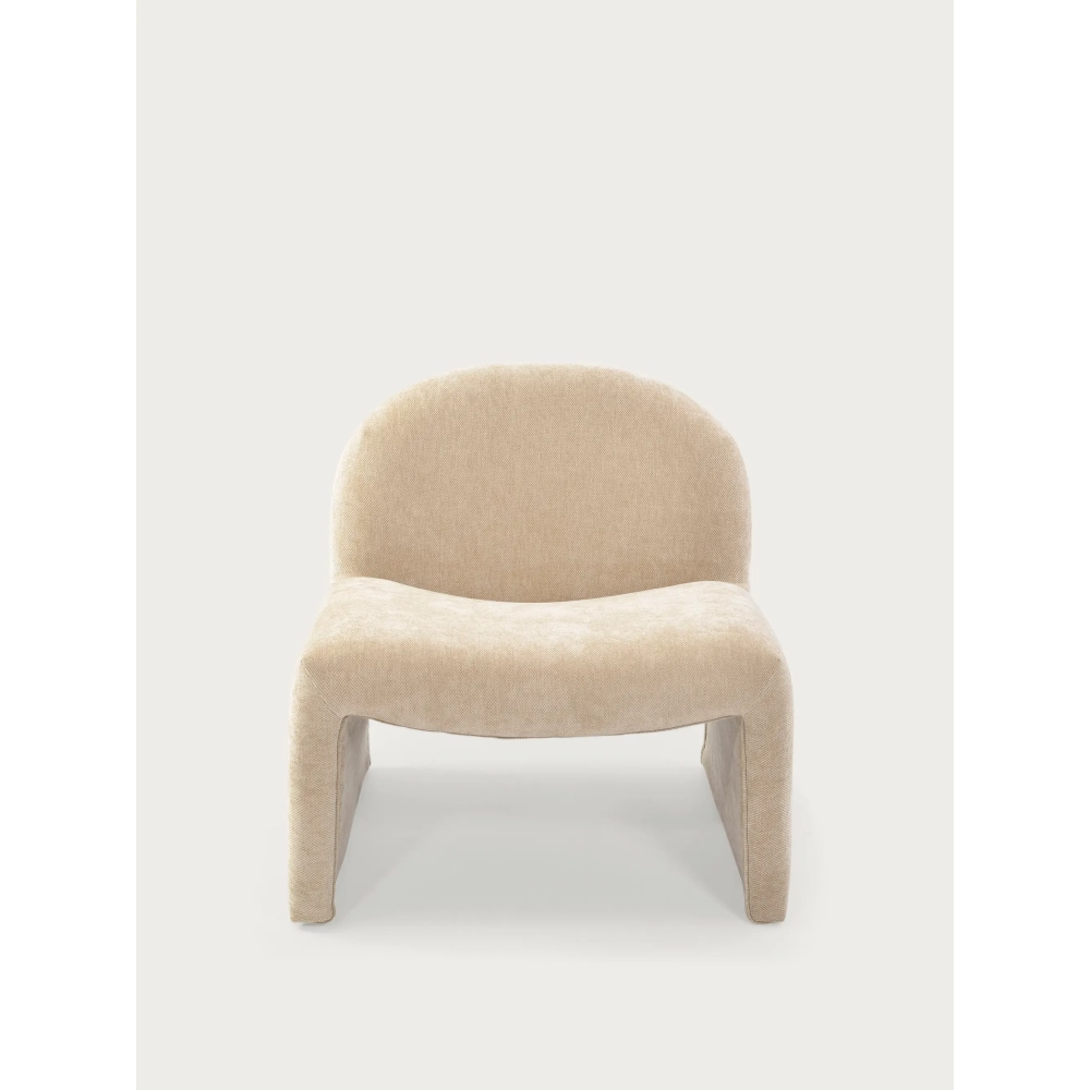 Pehmustettu design nojatuoli Basel, minimalistinen ja mukava tyyli