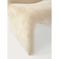 Gestoffeerde design fauteuil Basel, minimalistische en comfortabele stijl