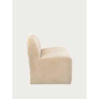 Designerski fotel tapicerowany Basel, minimalistyczny i wygodny styl