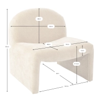 Čalouněné designové křeslo Basel, minimalistický a pohodlný styl