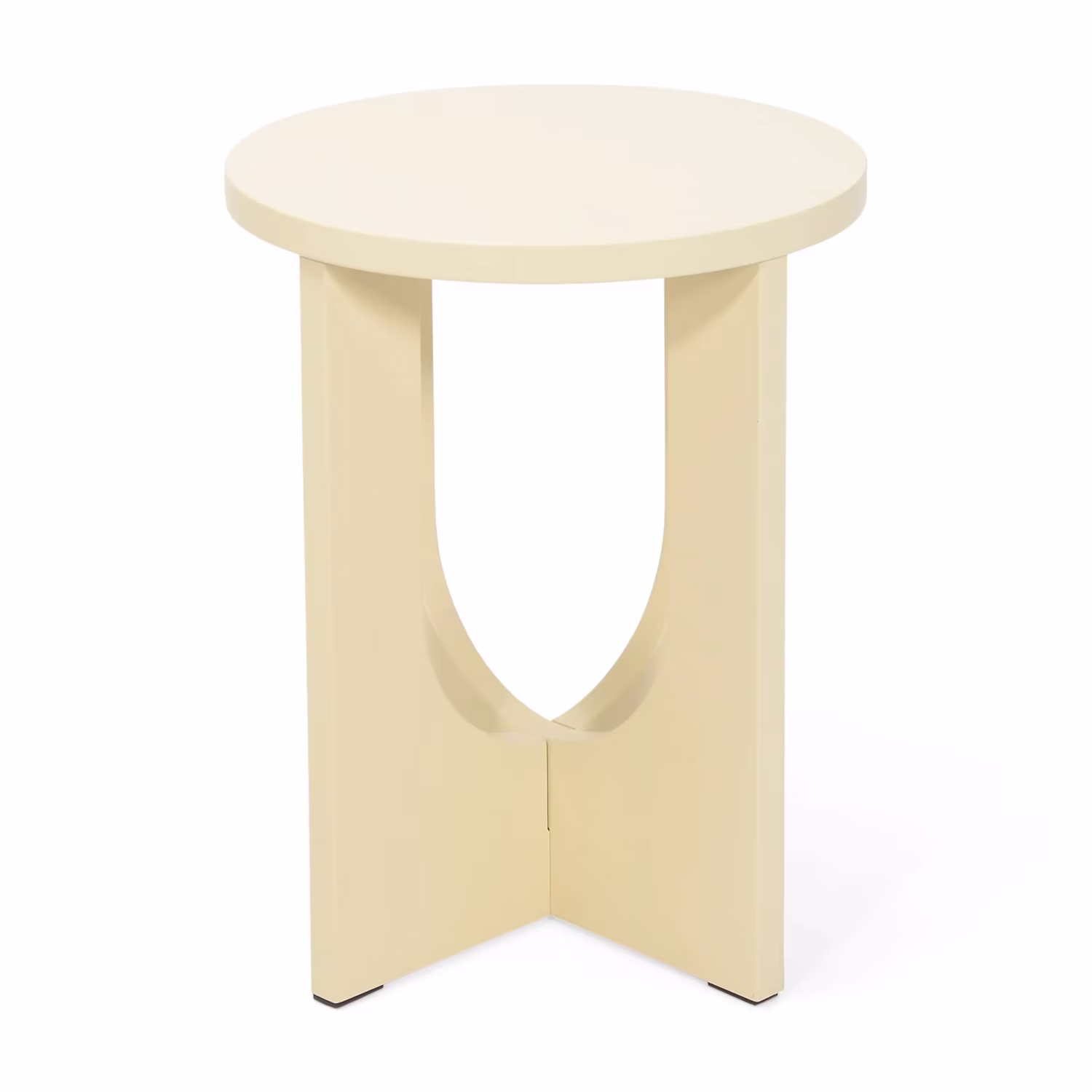 Houten bijzettafel Flop | Rond Gelakt Ontwerp 40 cm