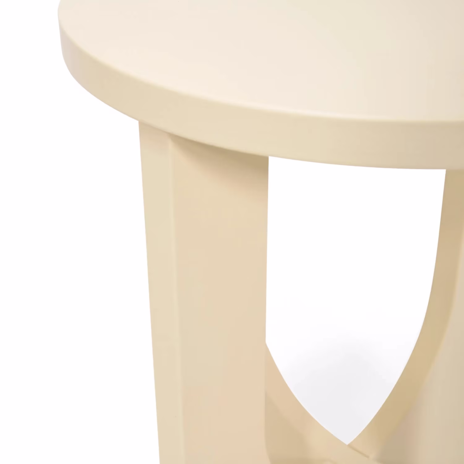 Houten bijzettafel Flop | Rond Gelakt Ontwerp 40 cm