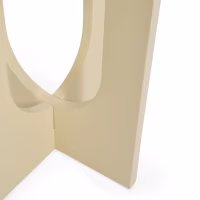 Flop Beistelltisch aus Holz | Rund Lackiert Design 40 cm