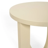 Flop Wooden Side Table | Round Lacquered Design 40 cm