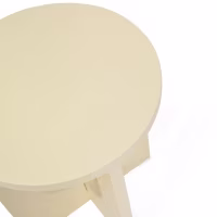 Houten bijzettafel Flop | Rond Gelakt Ontwerp 40 cm