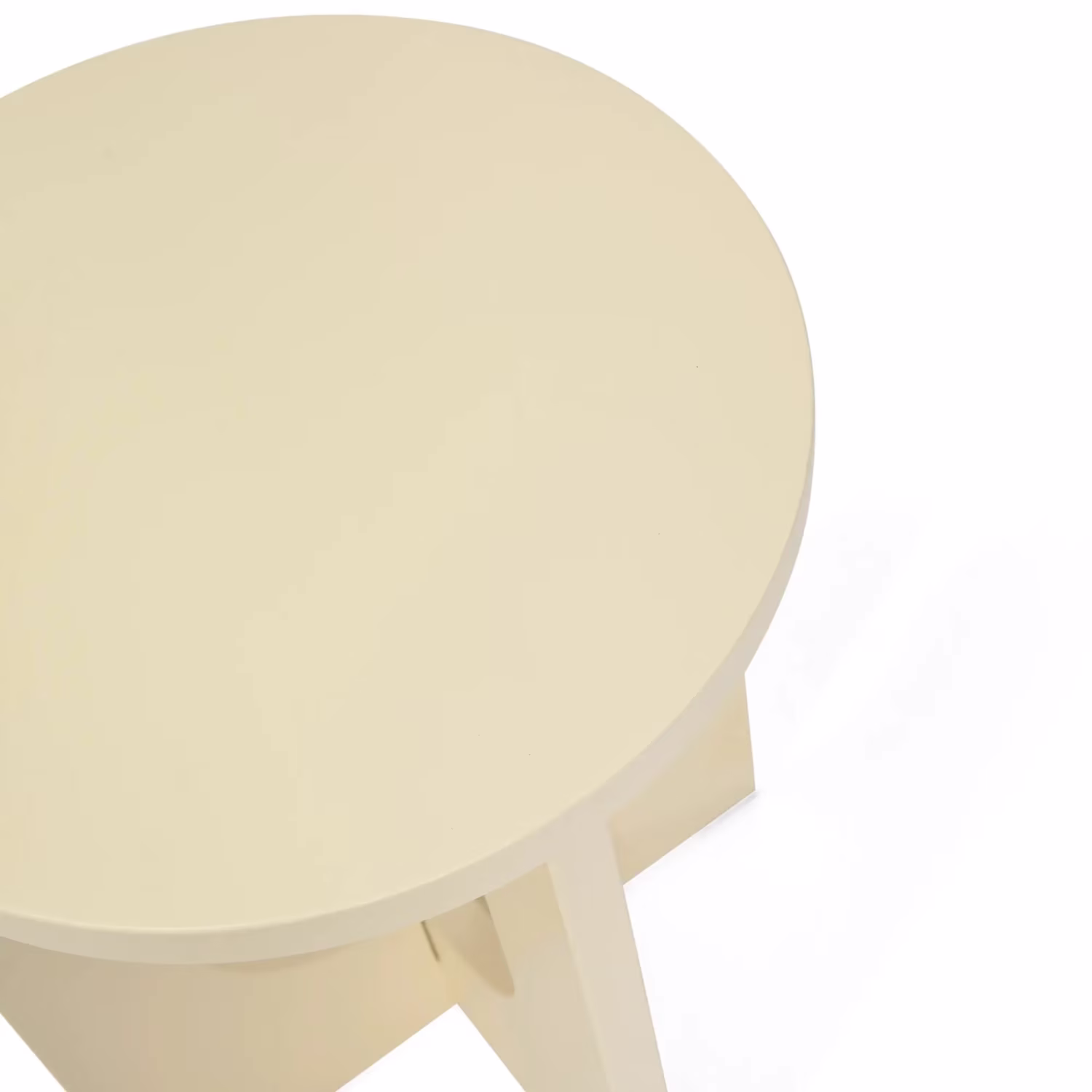 Flop Beistelltisch aus Holz | Rund Lackiert Design 40 cm