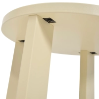 Mesa auxiliar de madera Flop | Diseño redondo lacado 40 cm