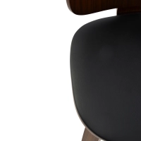 Tuoli Skandinaavinen Hut S pähkinäpähkinäpintainen, verhoiltu ruokapöytäistuin