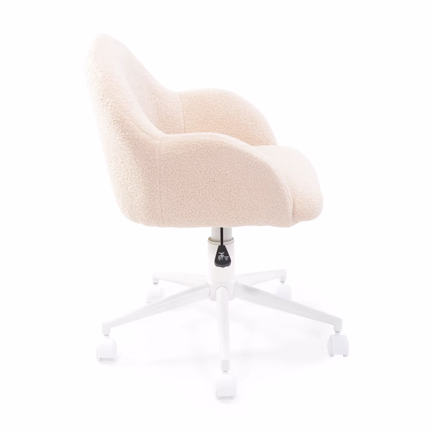 Höjdjusterbar kontorsstol i bouclé - Notorius