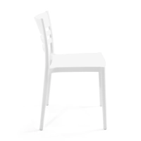 Stackable polypropylene chair suitable for outdoor use - Creta