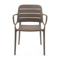 Chaise d'extérieur empilable en polypropylène - Sunset