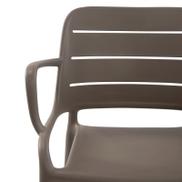 Silla de exterior en polipropileno apilable - Sunset