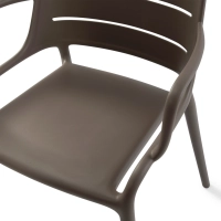 Silla de exterior en polipropileno apilable - Sunset