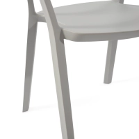 Silla apilable para comedor y exterior - Krilen