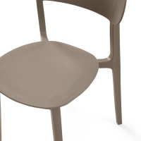 Silla de diseño en polipropileno apilable - Sun