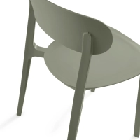 Silla de diseño en polipropileno apilable - Sun