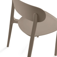 Sedia design impilabile in polipropilene - Sun