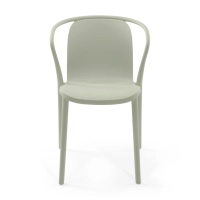 Silla apilable con reposabrazos para interior y exterior - Pierre