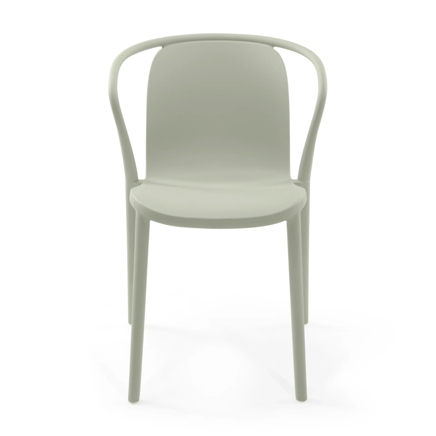 Stacking chair with armrests for indoor and outdoor use - Pierre