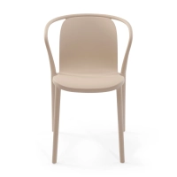 Chaise empilable avec accoudoirs pour l'intérieur et l'extérieur - Pierre